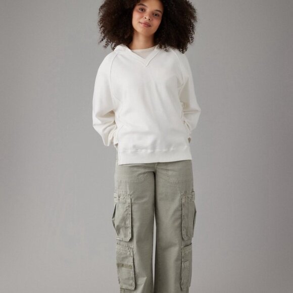 AE Big Hug Oversized Notch Neck Hoodie - Picture 4 of 4